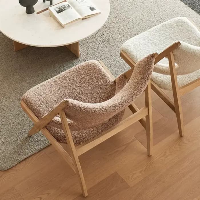 Fauteuil Lounge Nordique en Bois Massif