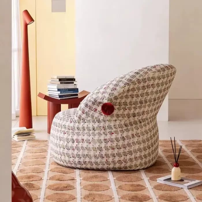 Fauteuil d'appoint vintage de style nordique