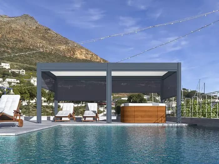 Pergola de Patio de tonnelle de jardin en aluminium 3x6 directe d'usine de luxe