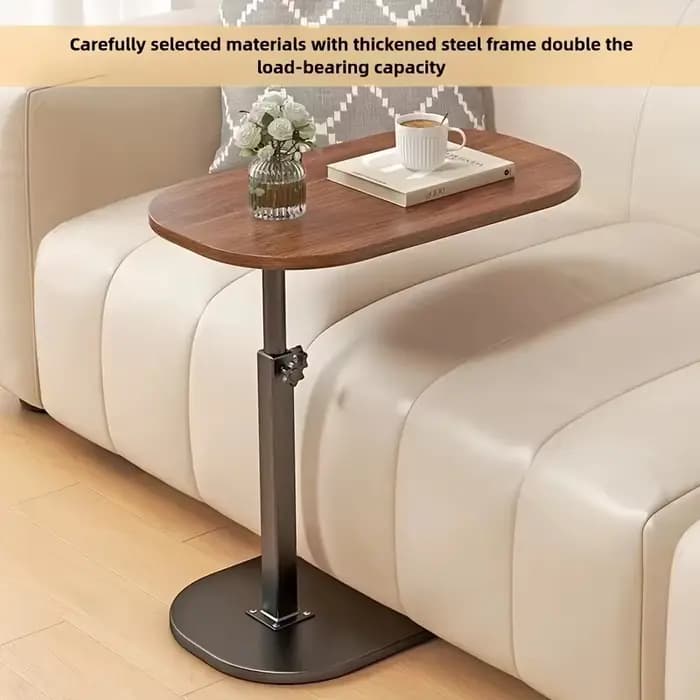 Table basse relevable réglable en hauteur en bois composite, table d'appoint multi-usages, table de chevet pour salon et chambre à coucher