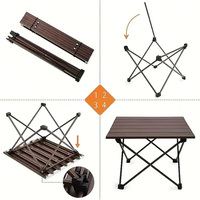 Table pliante compacte
