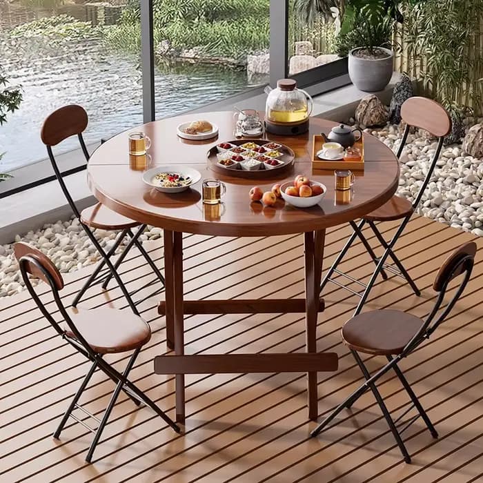 Table ronde pliable