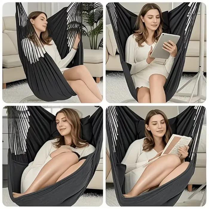 Fauteuil hamac souple, chaise suspendue confortable pour parc