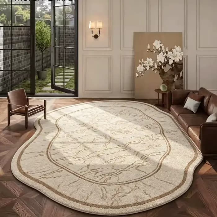 Tapis de salon vintage, résistant aux taches et à l'usure, tapis de sol irrégulier pour chambre à coucher, tapis de chevet, tapis de grande taille, décoration intérieure 양탄자