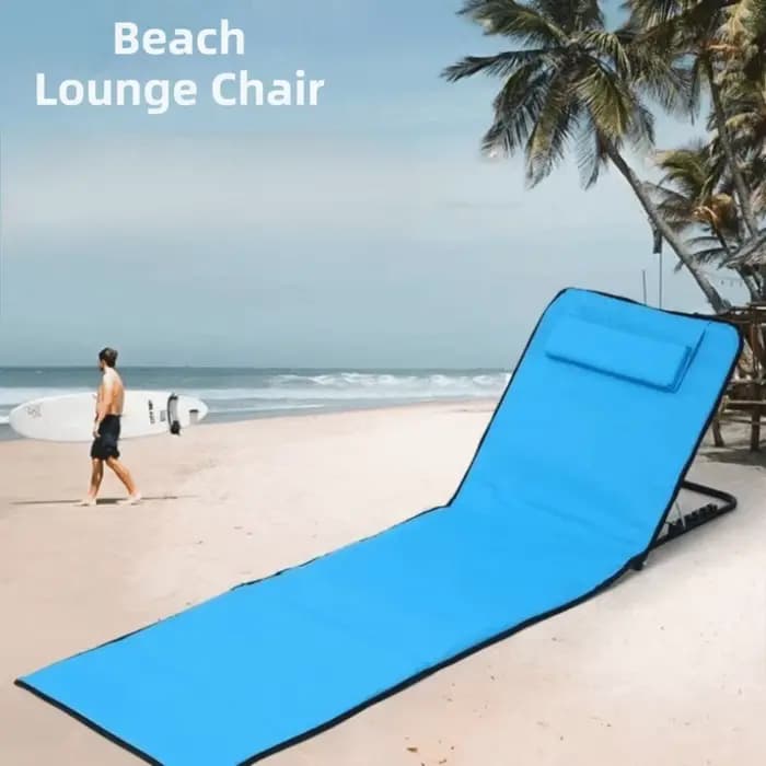 Chaise longue de plage pliable avec fonction inclinable
