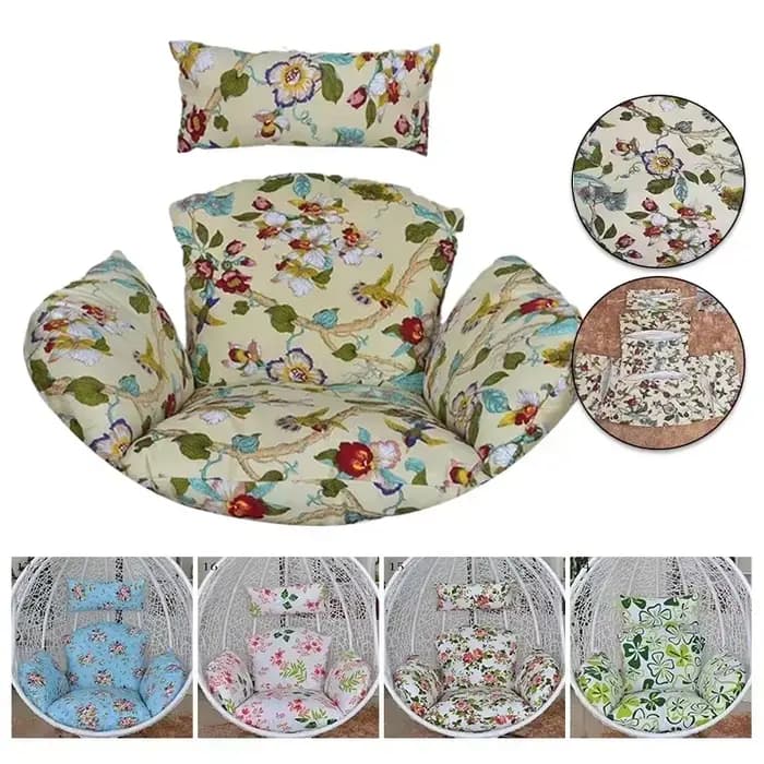 Juste de coussin en coton pour chaise pivotante et taie d'oreiller d'extérieur