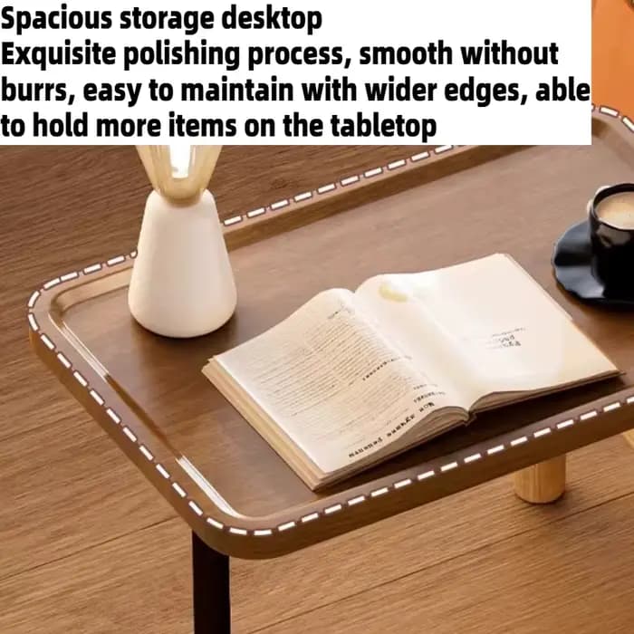 Table basse relevable mobile multifonctionnelle, petite table d'appoint de canapé réglable en hauteur avec roulettes, pour chambre et salon