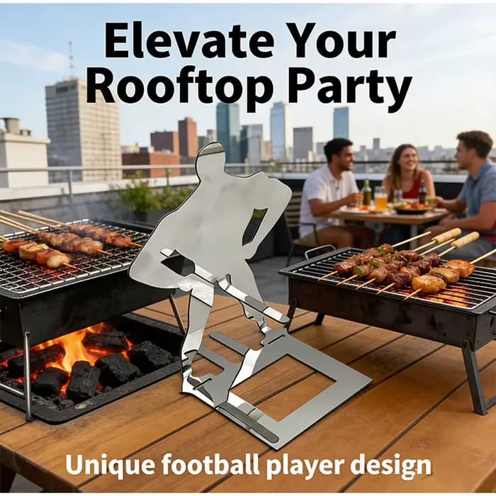 Support de fixation pour saucisses de barbecue en acier inoxydable
