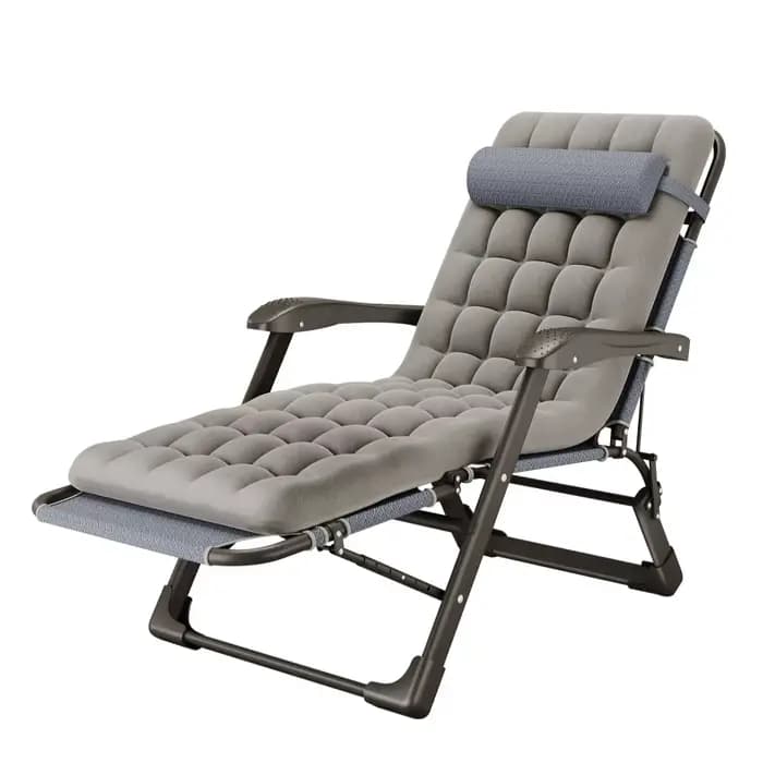 Chaise lune confortable pliable pour l'extérieur
