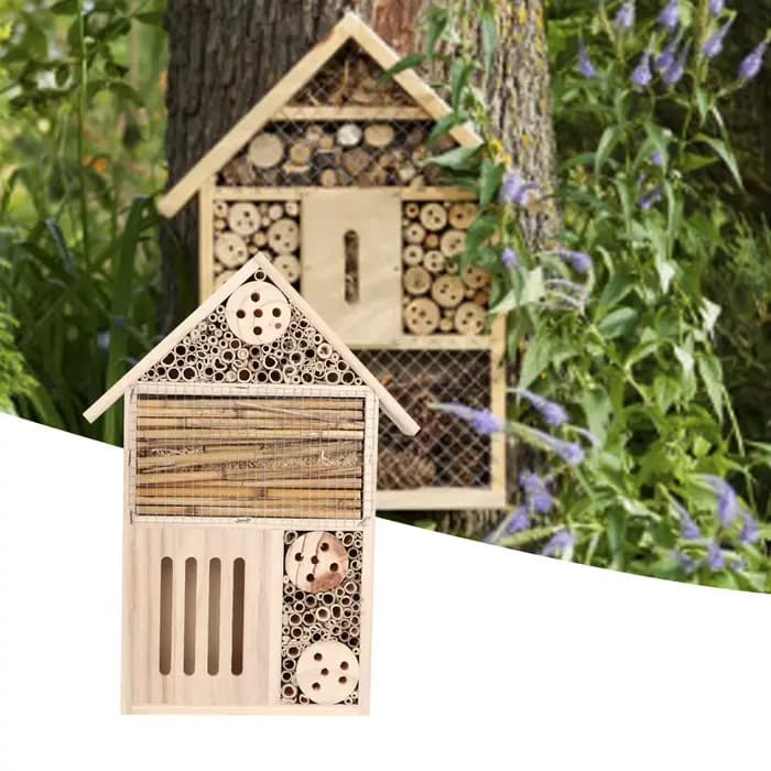 Maison d'insectes en bois de jardin