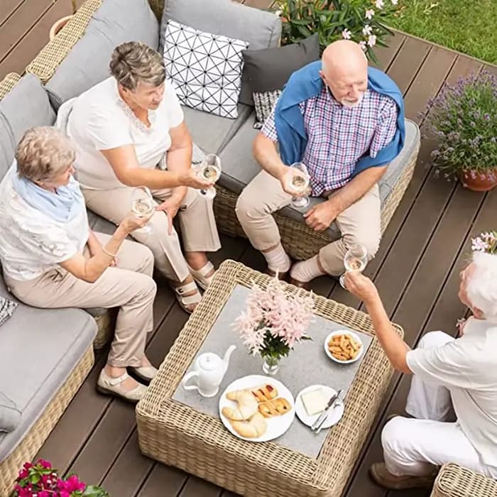 Juste de coussin de remplacement pour meubles de jardin