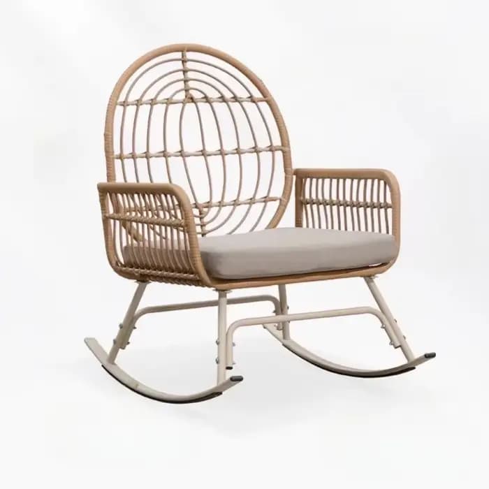 Chaise de salon d'extérieur avec accoudoirs pour balcon