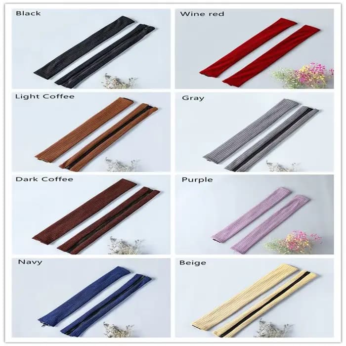 1 paire universelle couleur unie élastique fermeture éclair accoudoir couvre Spandex