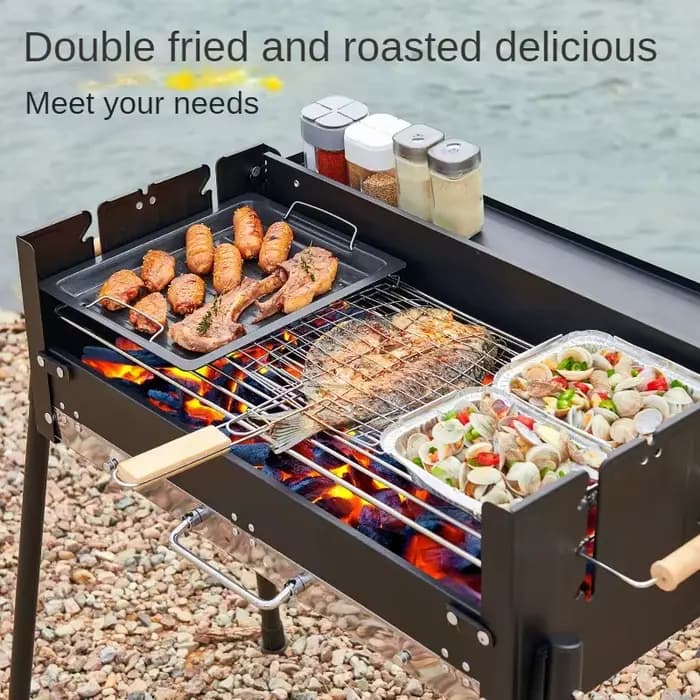 Barbecue domestique, four à charbon de bois sans fumée pour l'extérieur