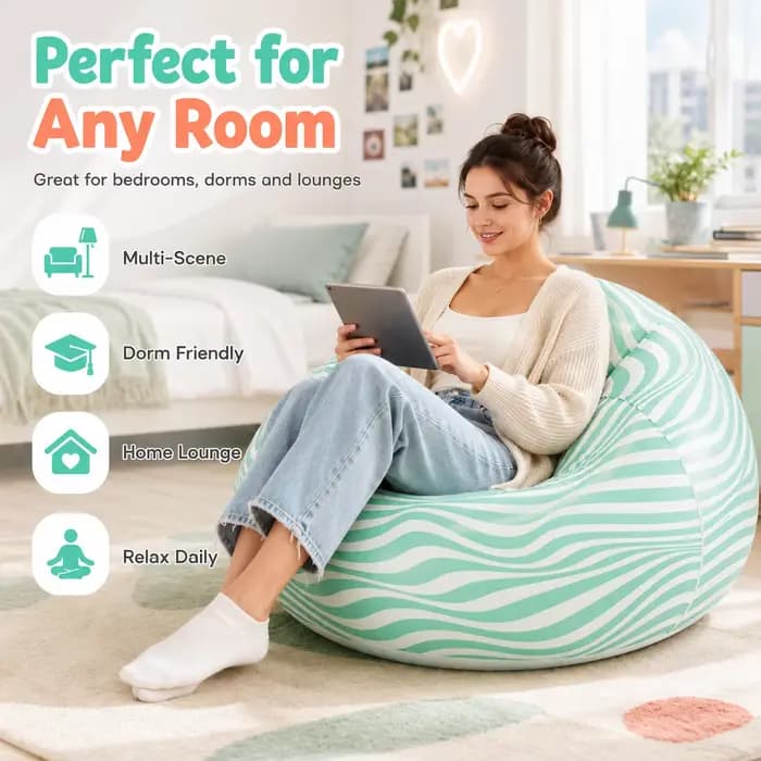 1PC Fauteuil gonflable type pouf