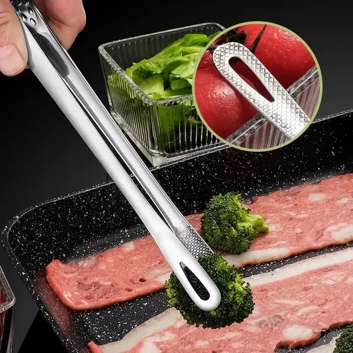 Pince de cuisine pour barbecue 24/28 cm en acier inoxydable