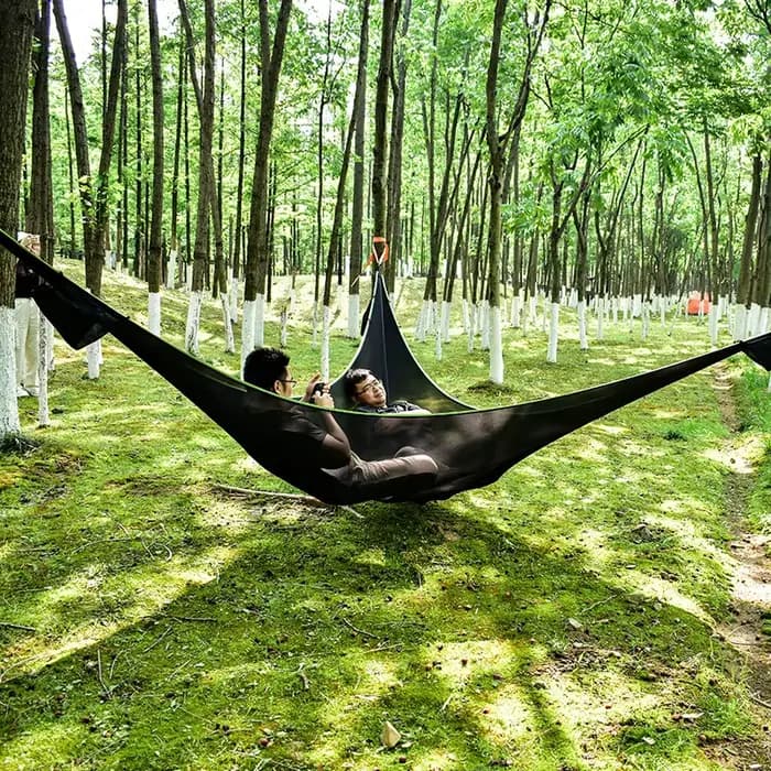 Hamac triangulaire de camping extérieur anti-retournement