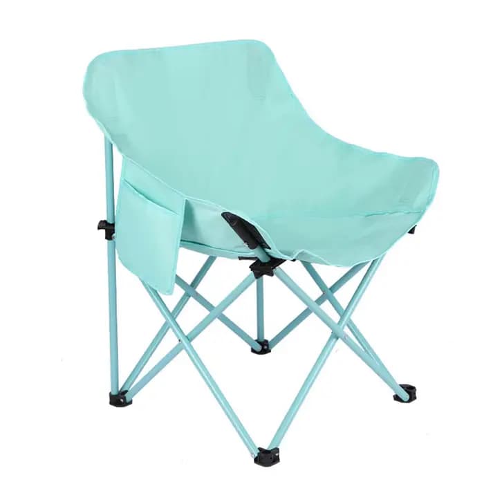 Chaise de camping pliable avec sac de rangement et poche