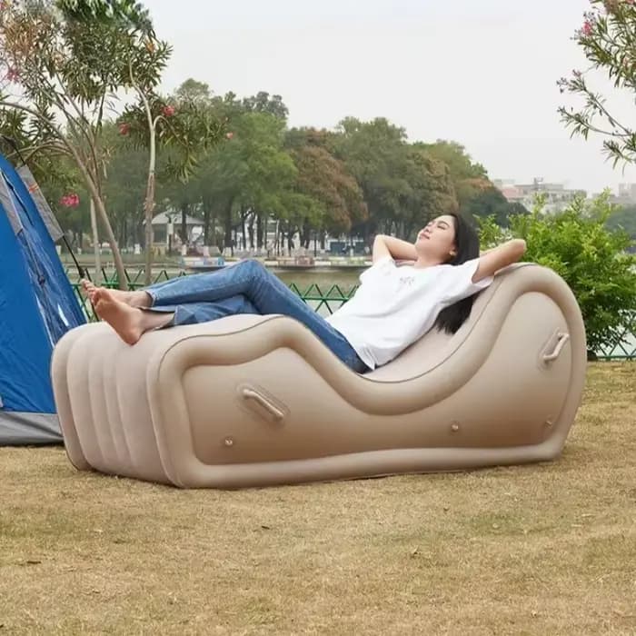 Canapé Gonflable en PVC à Coussin d'Air Portable