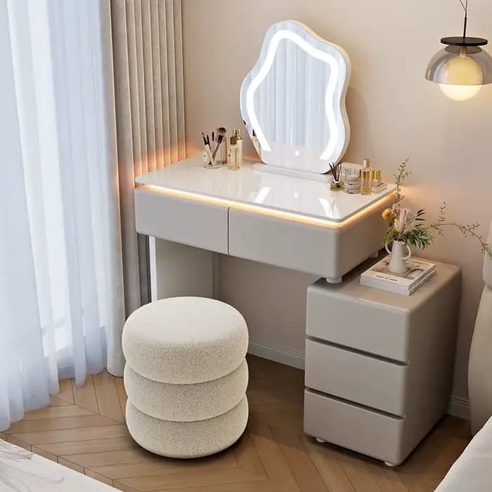 Bureau De vanité d'angle moderne Tallboy Femme Table