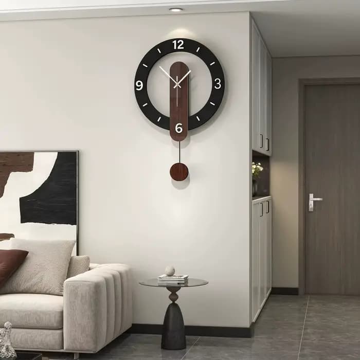 Horloge murale minimaliste moderne, salon, horloge créative haut de gamme suspendue au mur