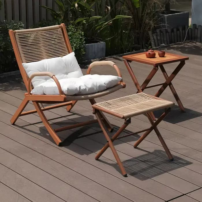 Chaise inclinable pliable en alliage