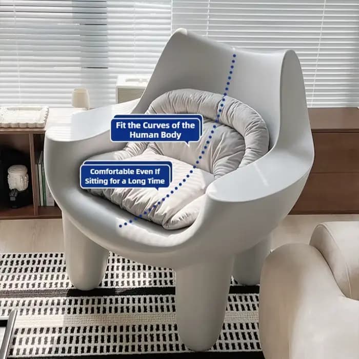 Canapé en plastique, chaises de salon modernes