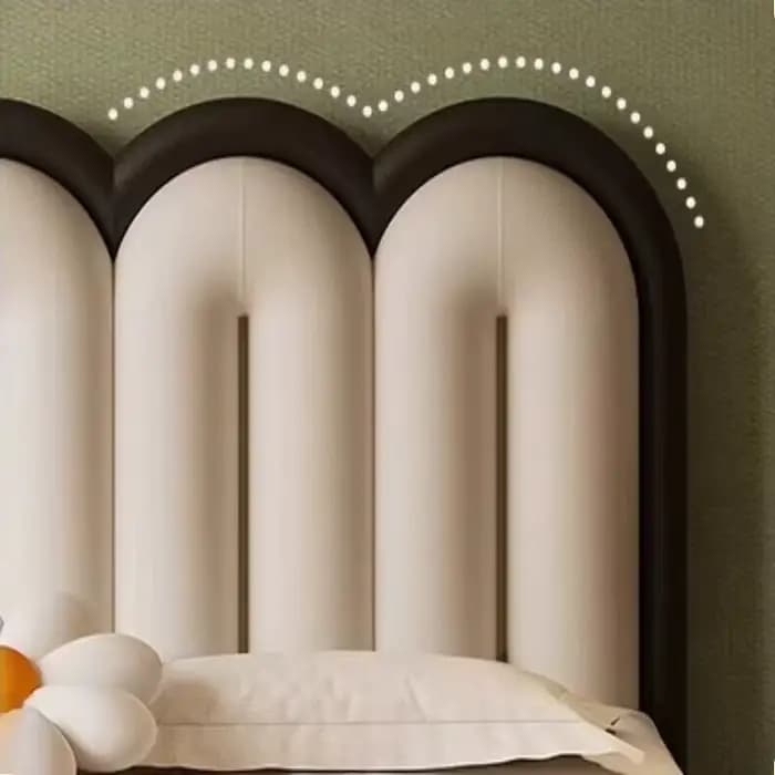 Décoration esthétique pour chambre à coucher, lit double pour adolescentes, lit pour 2 personnes, cadre en cuir Nappa, ensemble complet de meubles pour chambre.