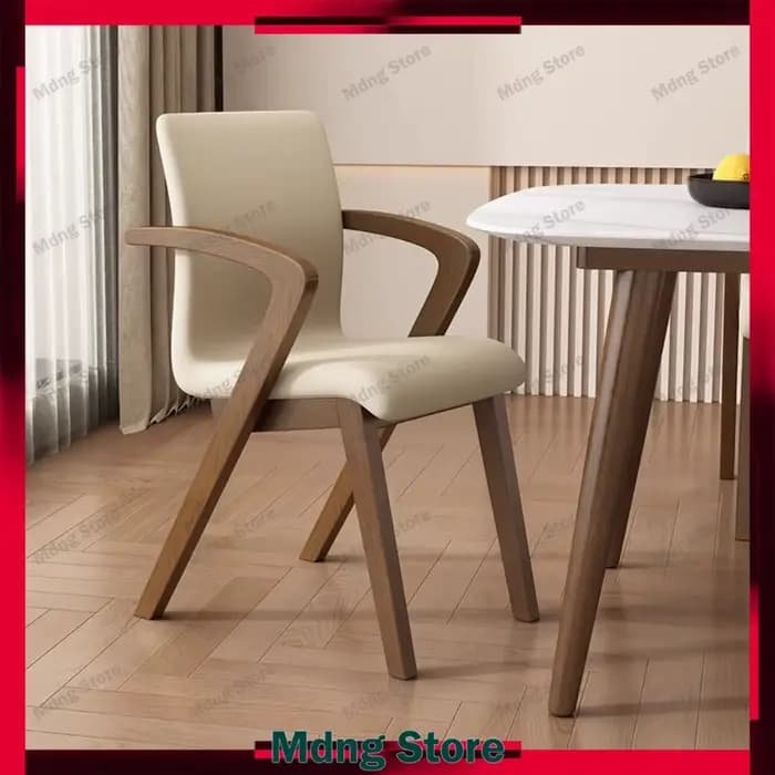 Accoudoir Chaises de salle à manger de luxe cuisine à la mode européenne