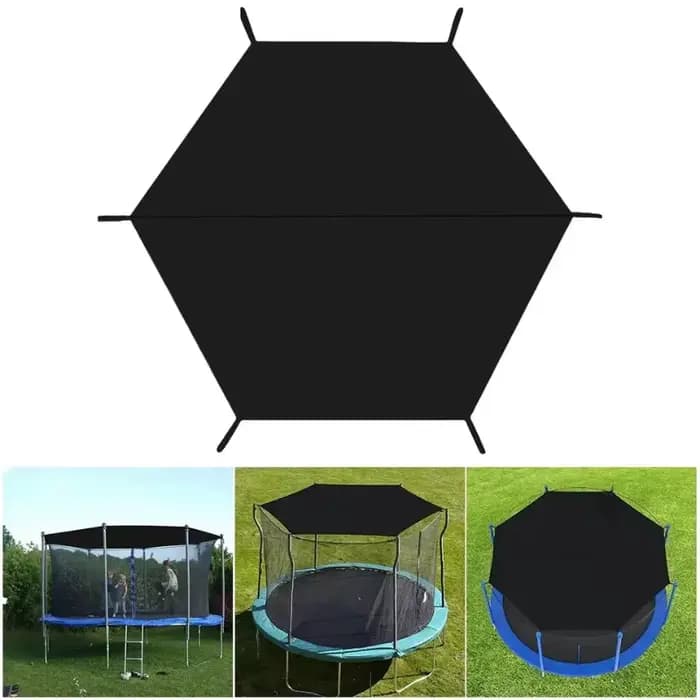 Voile d'ombrage en filet pare-soleil pour trampoline de 6
