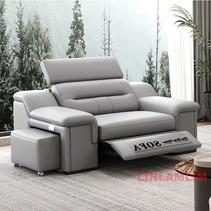 Linlamlim Canapé-lit convertible Canapé sectionnel inclinable électrique moderne