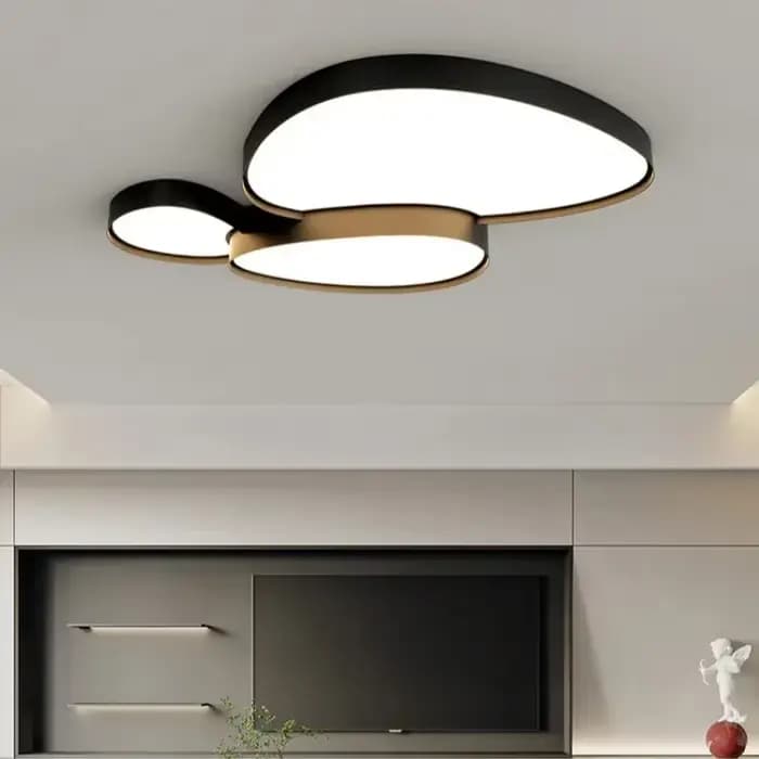 Plafonnier Led au design moderne et simple, luminaire décoratif d'intérieur, idéal pour un salon, une cuisine, un balcon ou une chambre à coucher