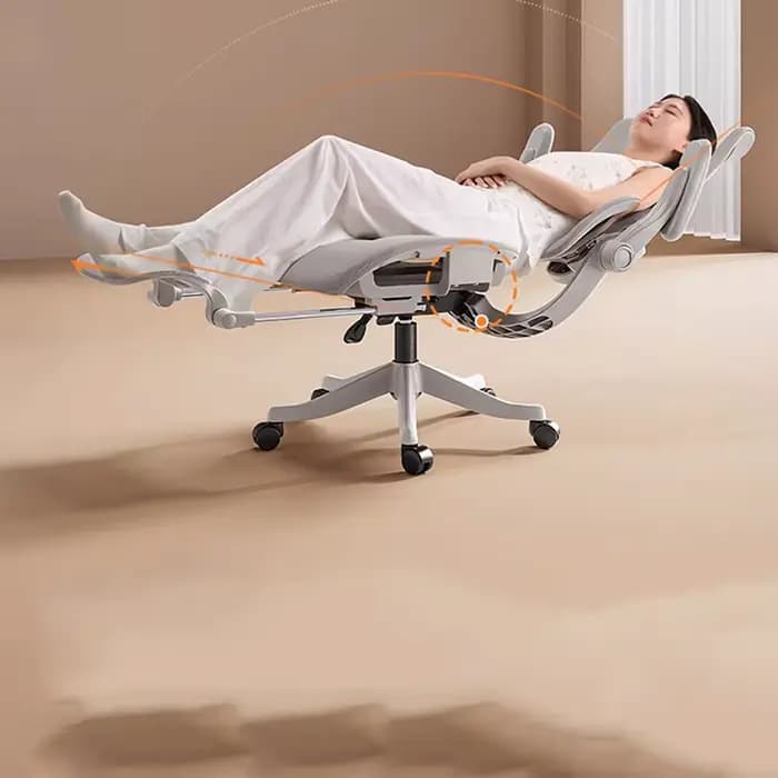 Chaise de bureau de luxe ergonomique et confortable, style nordique, portable, relaxante, pour ordinateur, mobilier tendance
