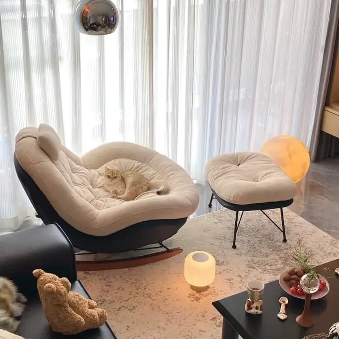 Nouveau fauteuil à bascule individuel pour salon et balcon