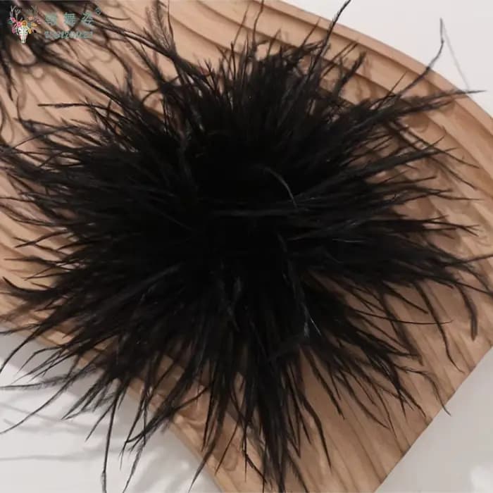 Coiffe de danse de salon, fleur en plumes d'autruche, épingle à cheveux, accessoires de coiffure pour danse latine moderne, fleur de tête, bijoux de cheveux de mariée