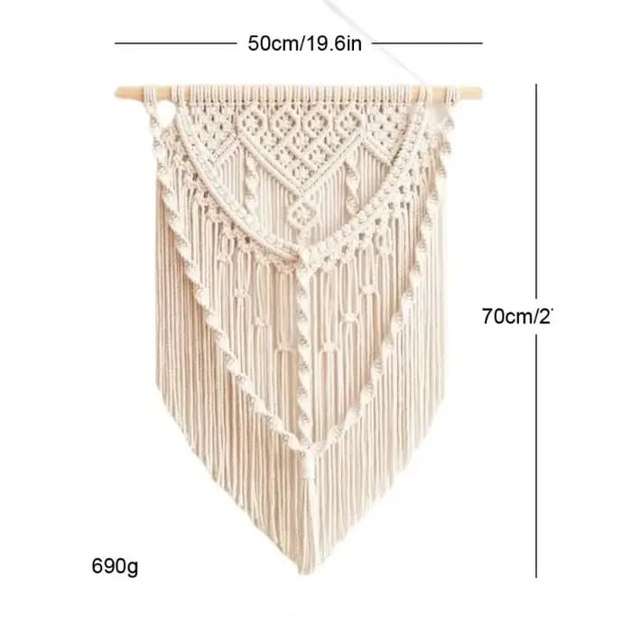 Tapisserie murale bohème tissée pour la décoration intérieure, accessoire de rangement pour l'aménagement quotidien de la pièce