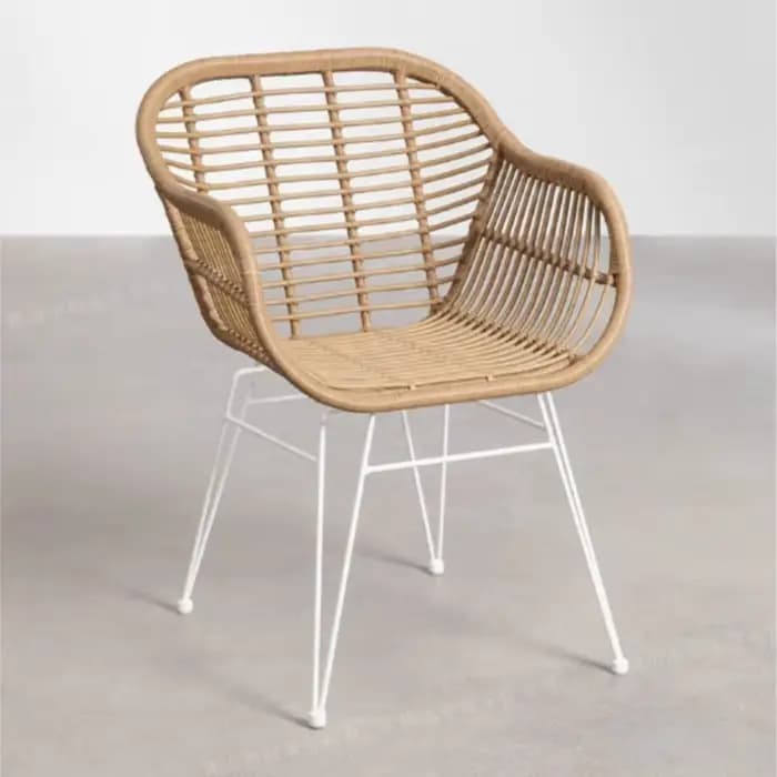 MOMO Ins – ensemble de trois pièces de balcon extérieur en rotin