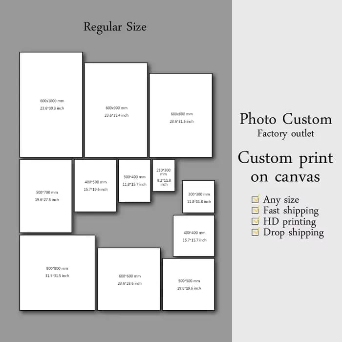 Peinture murale avec votre Photo, décoration pour salon, cadeau personnalisé, affiche personnalisée, toile imprimée de toutes tailles