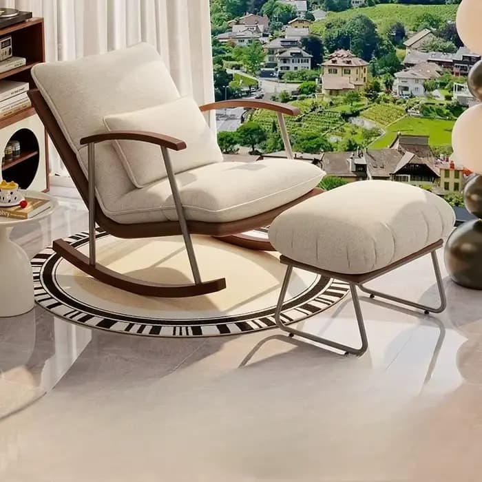 Fauteuils de salon occasionnels style Tatami, Chaise Bauhaus à dossier Saucer, Fauteuils de salon modernes avec support, Sillones, Mobilier de maison