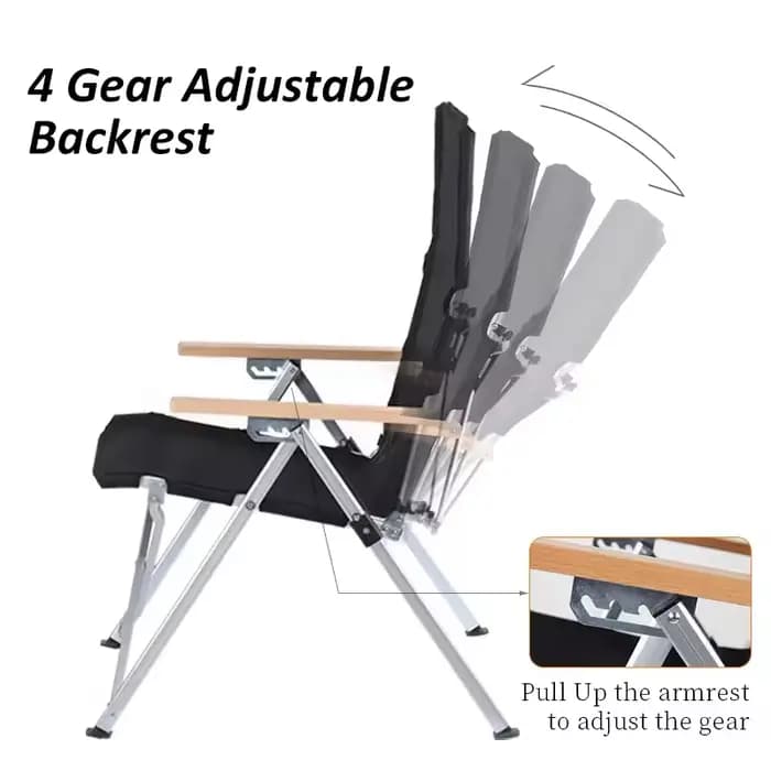 Chaise longue d'extérieur robuste en aluminium