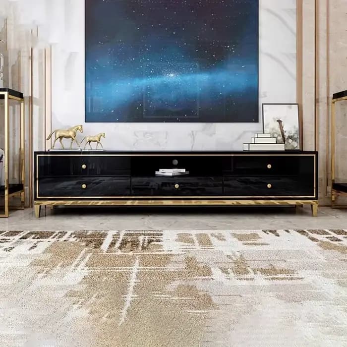Salon avec support meuble Tv classique européen Design tendance meuble Tv beauté minimaliste Mobiletto Porta Tv meubles de maison