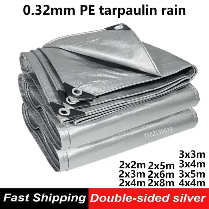 Bâche de jardin imperméable, auvent en toile cirée, toile cirée imperméable pour plantes de jardin, 0,32 mm, en polyéthylène