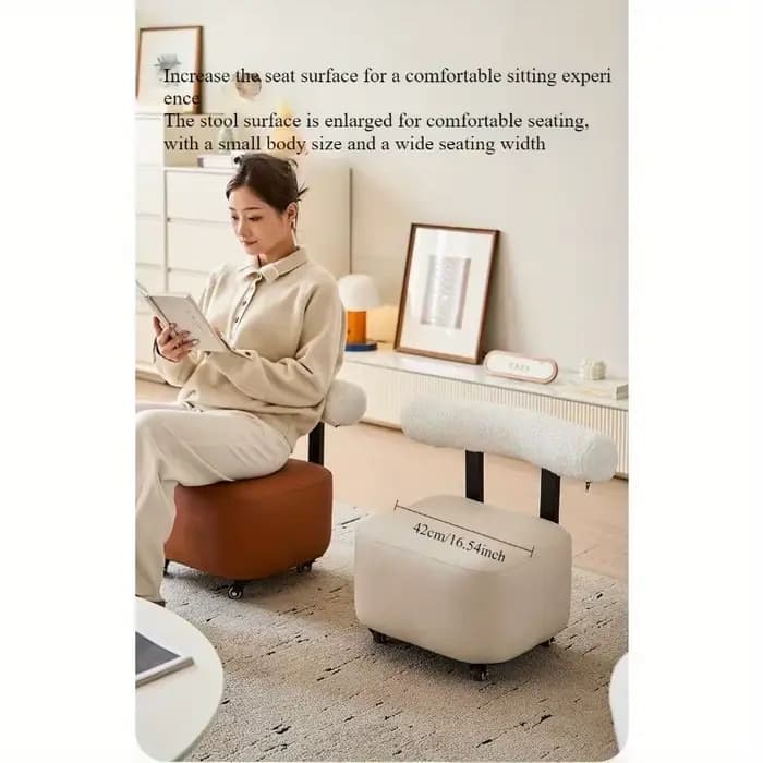 Yoyo tabouret de changement de chaussures salon créatif petit tabouret dossier en bois massif canapé tabouret ménage lumière luxe multi-usages