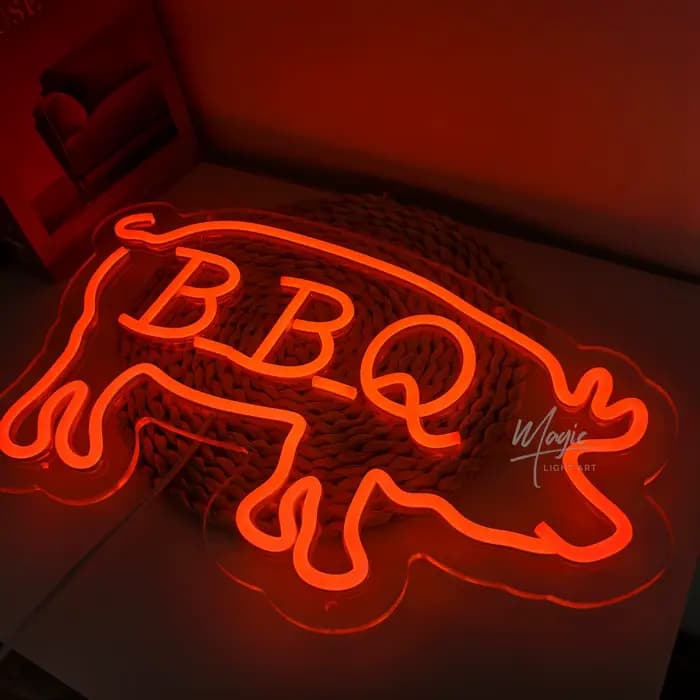 Enseignes néon BBQ pour décoration murale