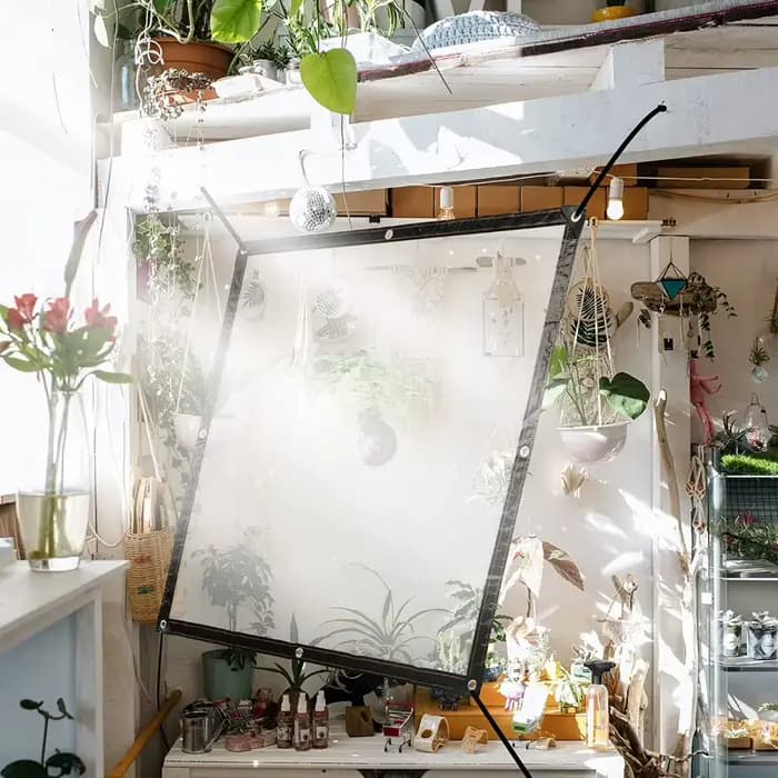 TarLII Garden TarLII-Bâche transparente XR imperméable à l'eau et à la pluie, couverture isolante pour plantes avec œillets