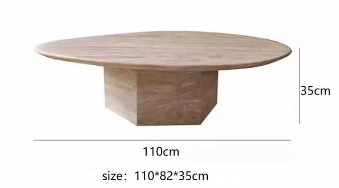 Table basse irrégulière moderne