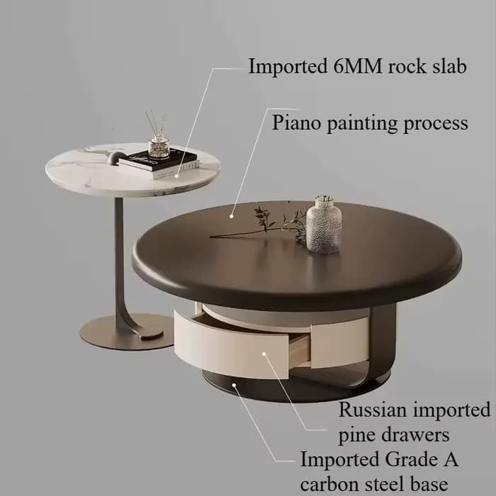 Table basse ronde de salon