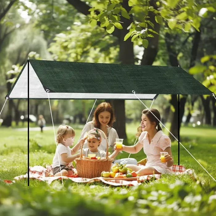 Grande bâche PE imperméable, couverture en feuille avec œillets renforcés, bâches imperméables pour piscine, caravane, couvertures de meubles de jardin