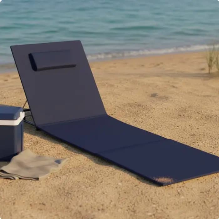 Chaise longue pliante Oxford pour la plage
