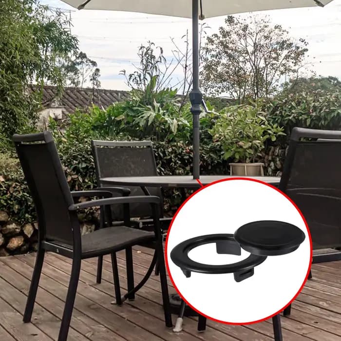Anneau de trou de parapluie de table et capuchon